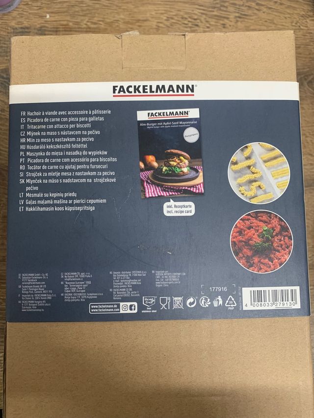 Picadora de carne manual FACKELMANN