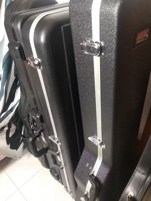 Estuche funda maleta para guitarra eléctrica.