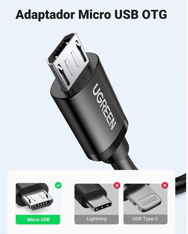 Adaptador Ugreen micro USD 2.0 OTG