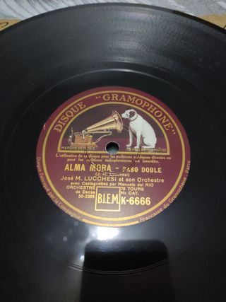 Disco de pizarra 78rpm Pasodoble Taurino