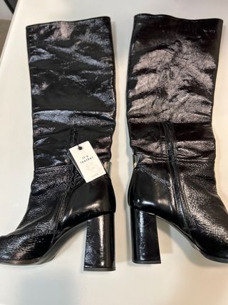 Botas altas Piel negras tacón sin estrenar