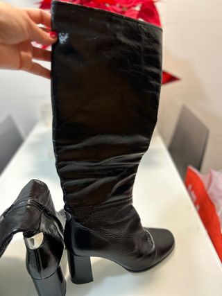 Botas altas Piel negras tacón sin estrenar