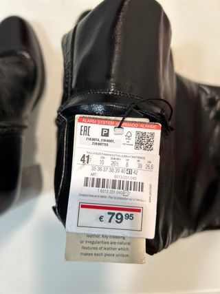 Botas altas Piel negras tacón sin estrenar
