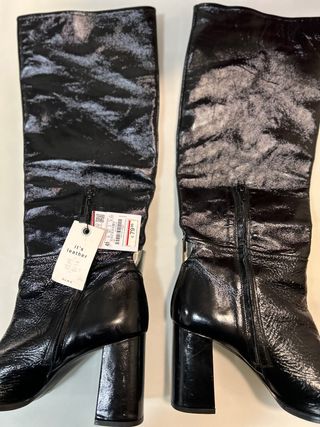 Botas altas Piel negras tacón sin estrenar
