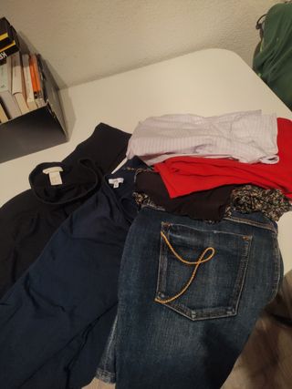 Ropa premamá, lote o por prendas. H&M, Alía.