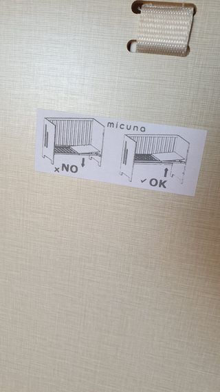 CUNA DE BEBÉ MARCA MI CUNA DE MADERA COLOR BLANCO