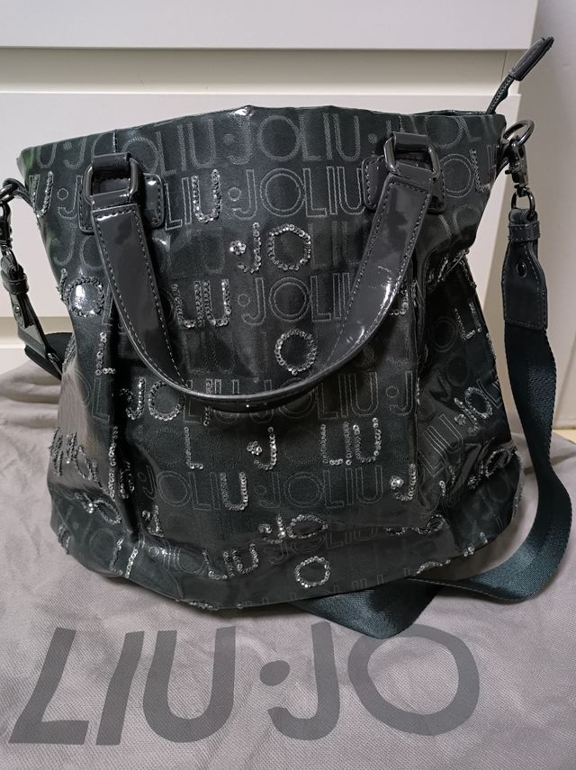 Bolso Liu Jo, gris oscuro de Charol