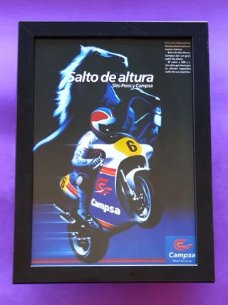 HONDA NSR SITO PONS CAMPSA cuadro cartel coleccion
