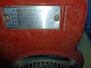 motor campeón F190 GASOLINA.4.5CV