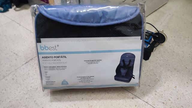 Asiento portátil para bebé.