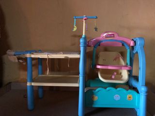 Trona, cambiador, cuna y balancín Mimitos