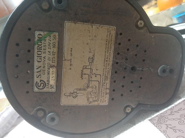 Ventilatore vintage San Giorgio anni 60