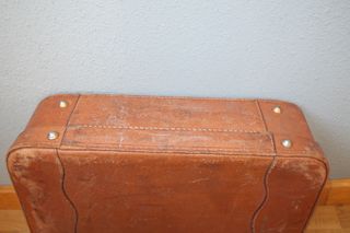 Maleta Vintage de cuero - 90 años de antigüedad 