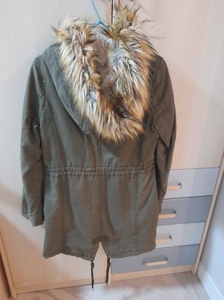 Parka verde forrada