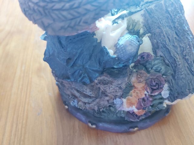 Mealheiro antigo figura cerâmica (lenhador)