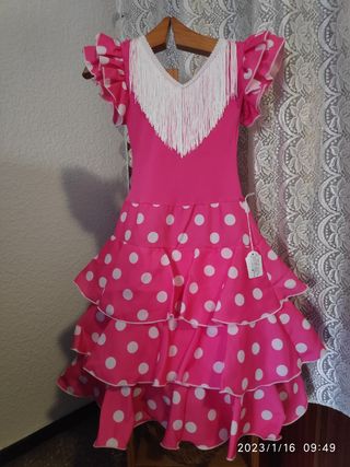 VESTIDO FLAMENCO NIÑA "NUEVO" T/1-2-10-12