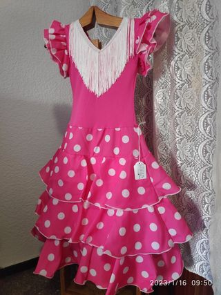 VESTIDO FLAMENCO NIÑA "NUEVO" T/1-2-10-12