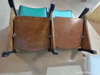 PAREJA DOS ANTIGUAS BUTACAS TEATRO AÑOS 60 VINTAGE