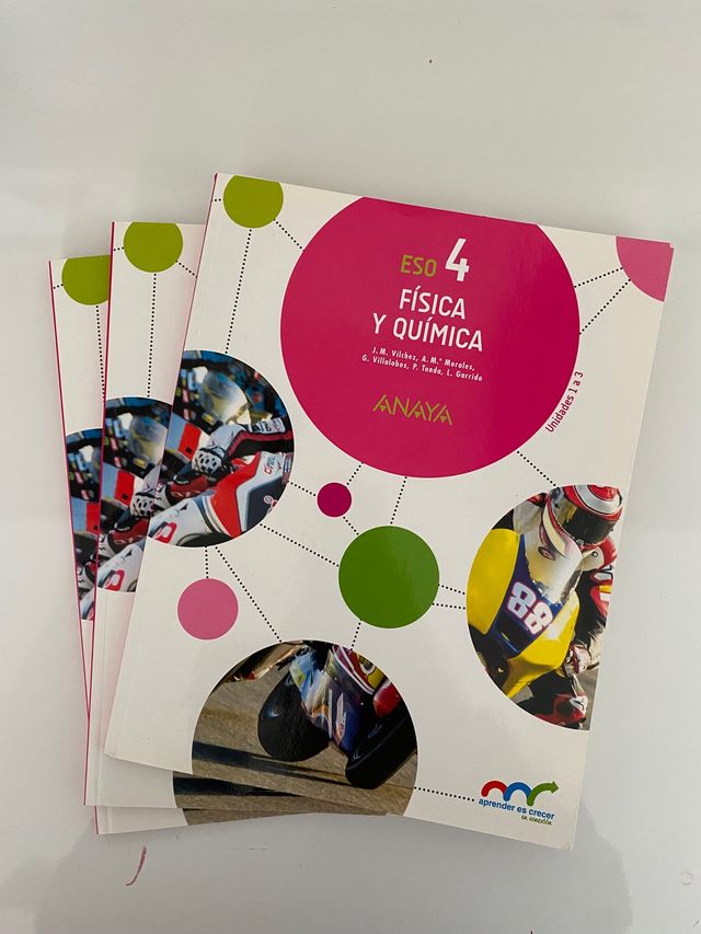 Libros física y química.
