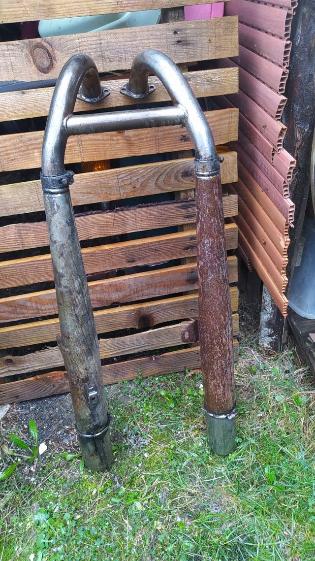 Marmitta con collettori del Benelli 250/2c