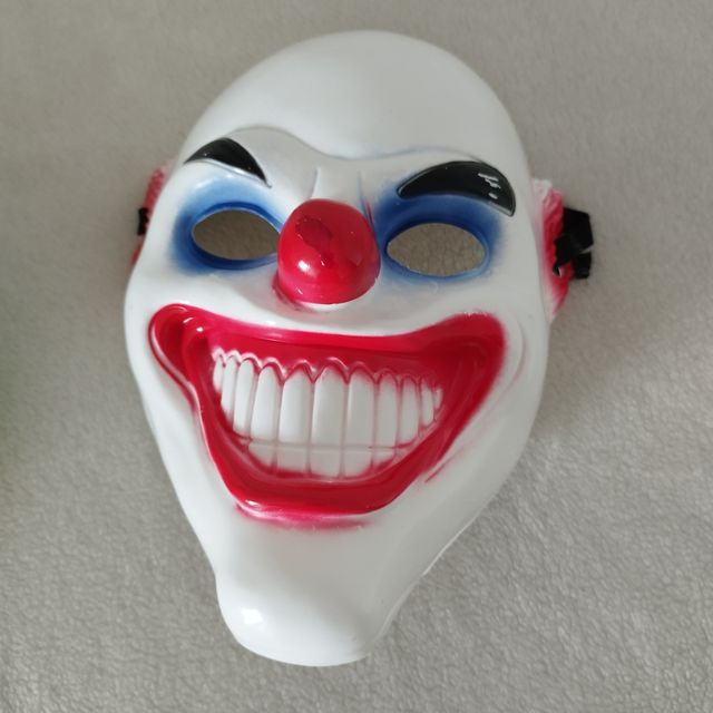 Disfraz payaso halloween incluye careta y peluca