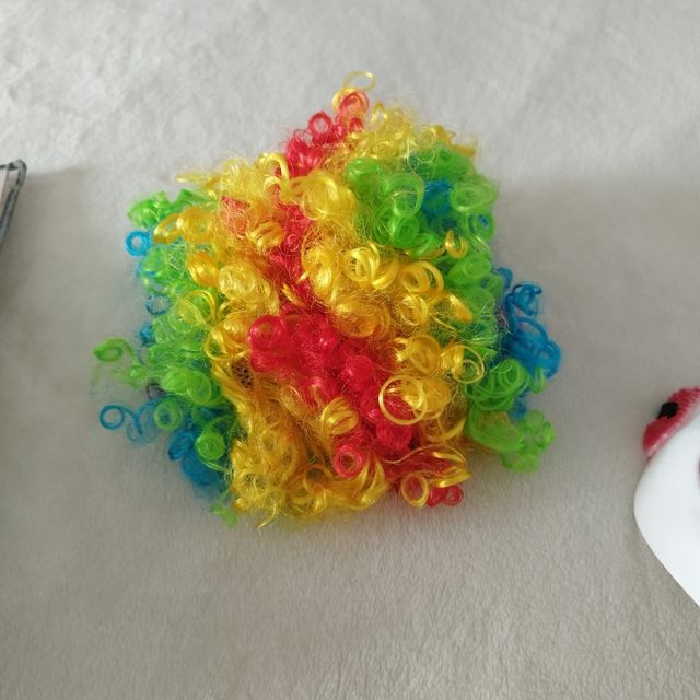 Disfraz payaso halloween incluye careta y peluca