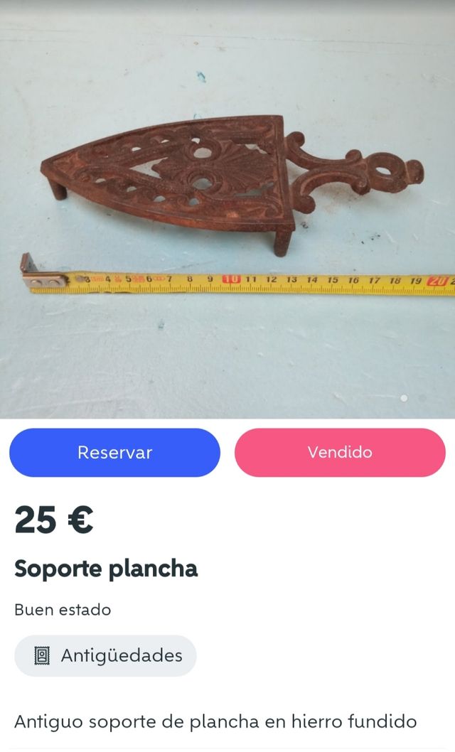 Varios soporte planchas antiguas