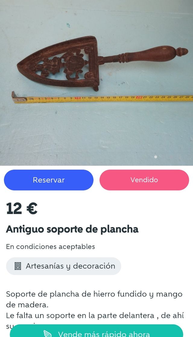 Varios soporte planchas antiguas