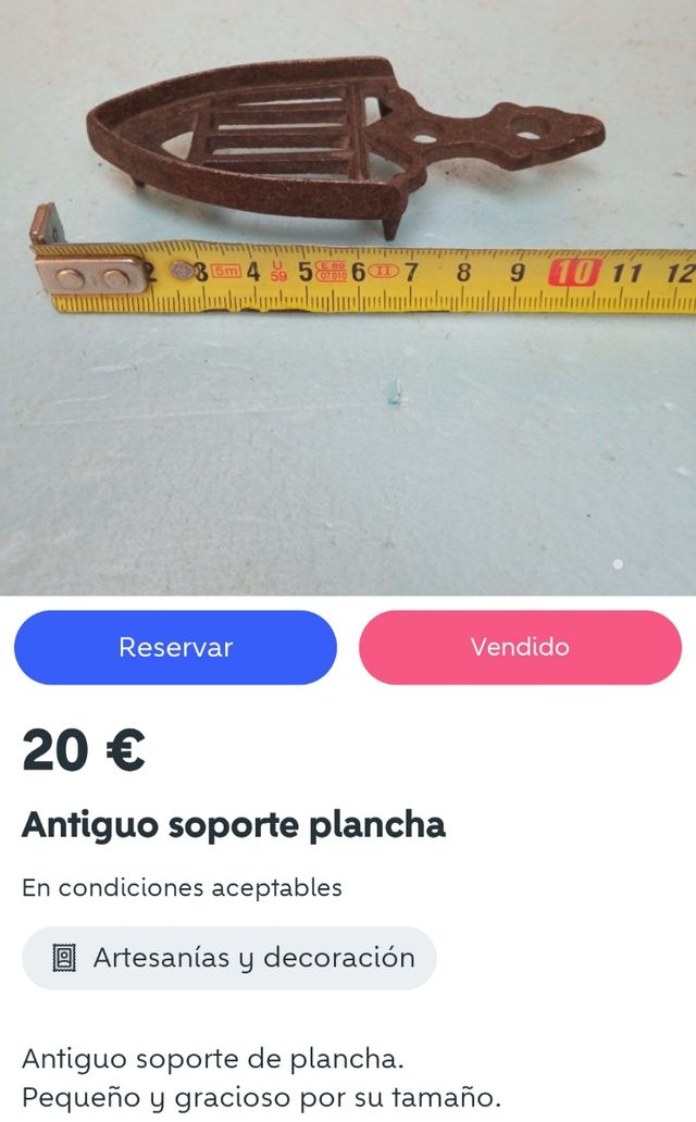 Varios soporte planchas antiguas