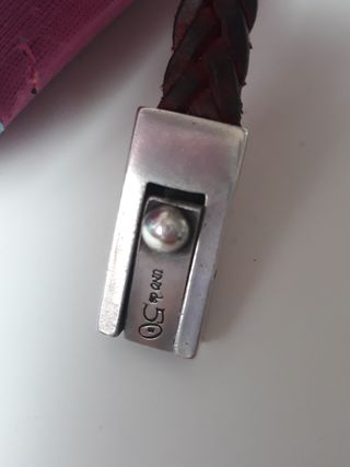 pulsera uno de 50.cuero
