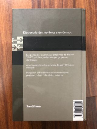 Diccionario sinónimos y antónimos Santillana