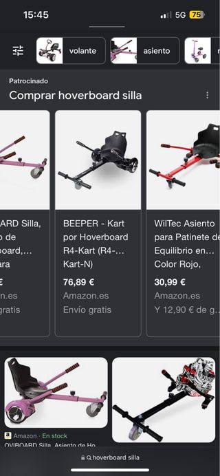 Patinete eléctrico/ hoverboard