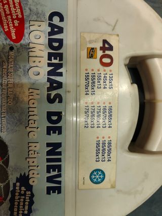 cadenas nieve
