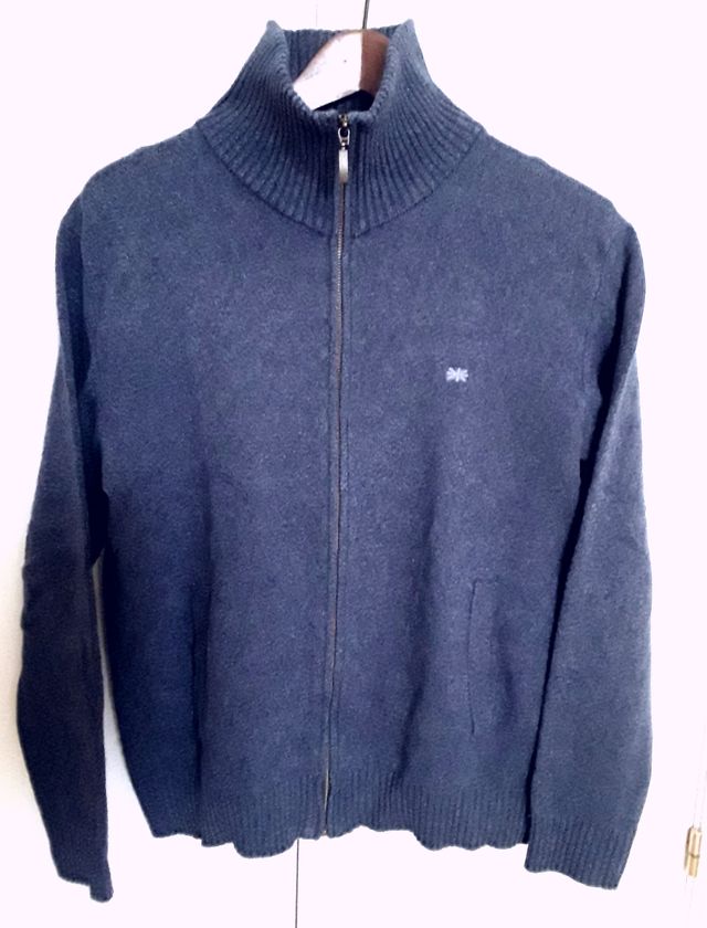 JERSEY HOMBRE AZUL CON CREMALLERA TALLA L