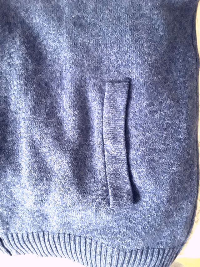 JERSEY HOMBRE AZUL CON CREMALLERA TALLA L