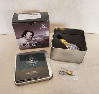 Reloj Detomaso automático, acero y dorado