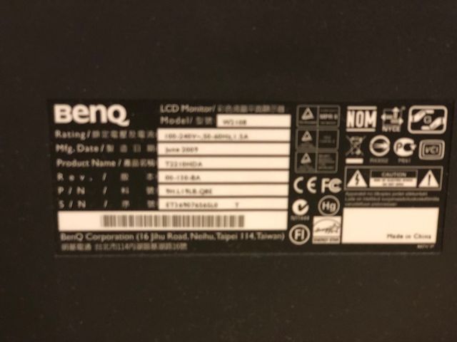 Monitor Benq T221OHDA