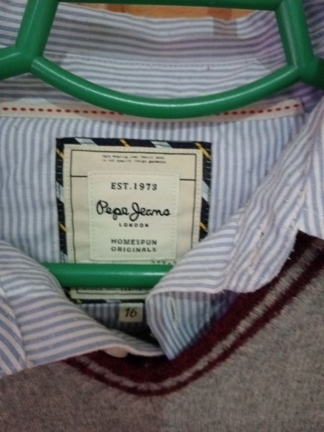 camisa junto con chaleco pepejeans nuevo