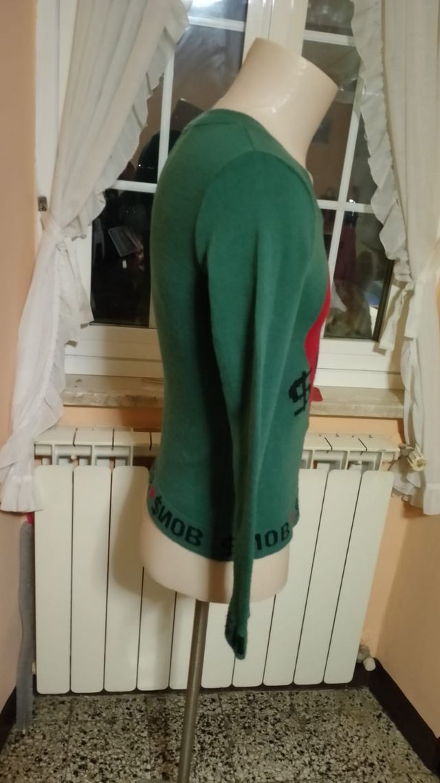Maglione verde monella vagabonda