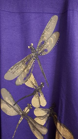 Jersey largo de punto y cuello vuelto