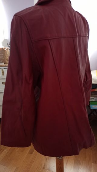 Chaqueta de cuero autentico