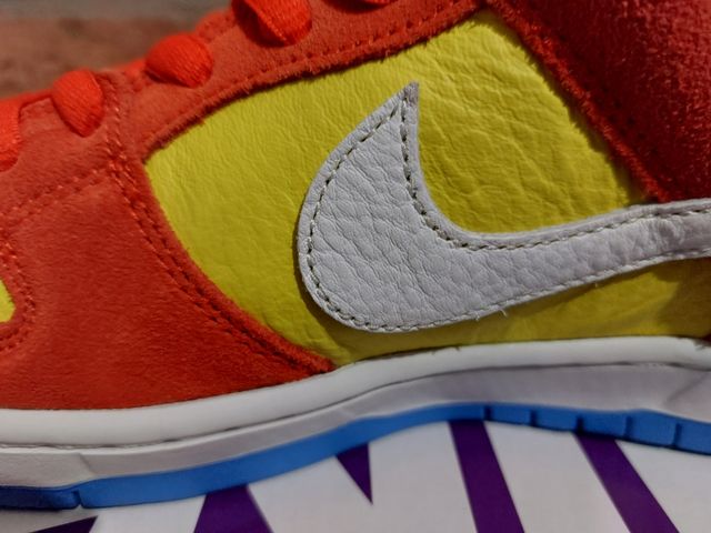 Nike SB dunk low pro habanero red (Bart Simpson)