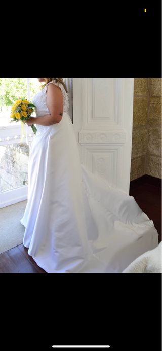 Vestido de novia talla grande