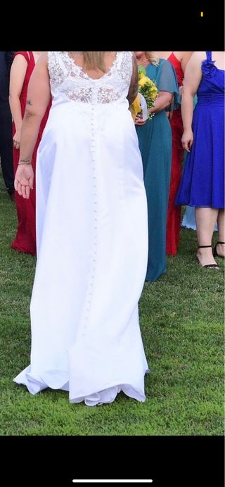 Vestido de novia talla grande