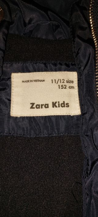 Cazadora niña acolchada Zara Talla 11-12