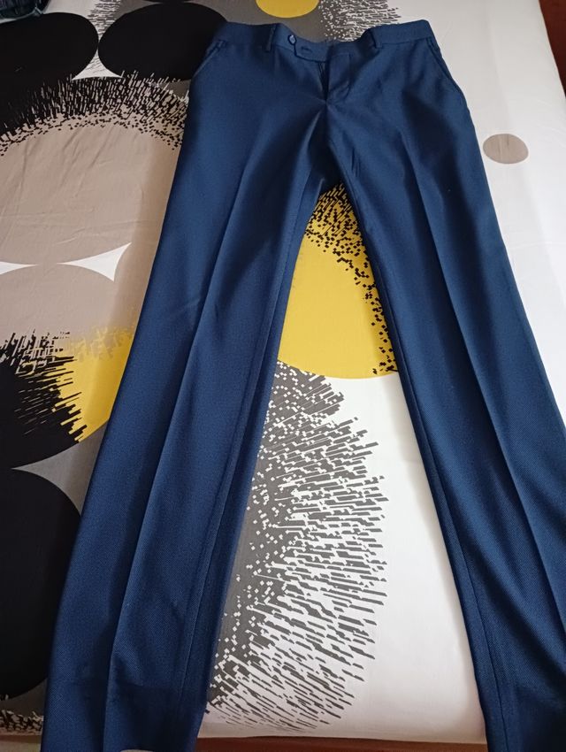 Pantalón largo, azul, chico joven, 1 puesta