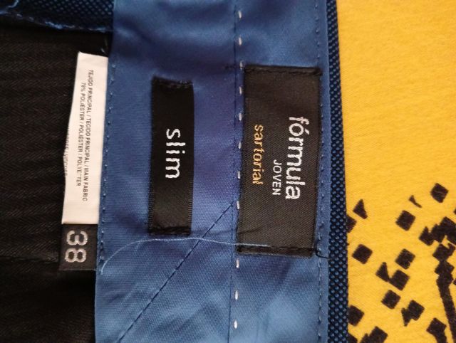 Pantalón largo, azul, chico joven, 1 puesta