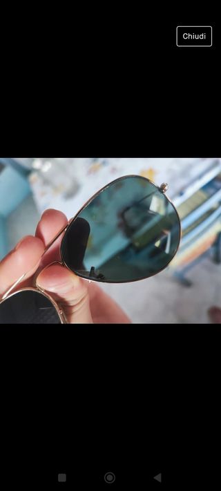 Rayban Aviator large metal donna
