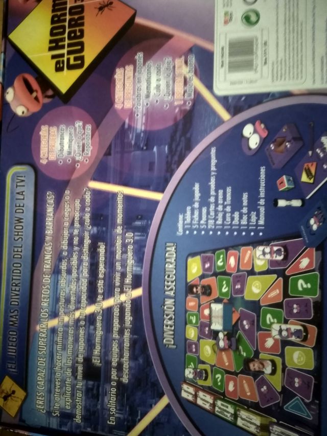 Juego  de mesa el hormiguero.