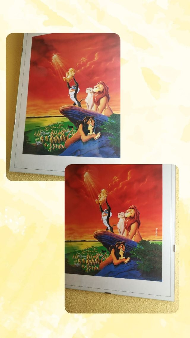 Cuadro infantil Rey León.